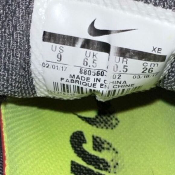 Nike Air Zoom Pegasus 34 Running Shoes Women Size 9 Gray Lime - Picture 4 of 8